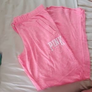 Pink sweats